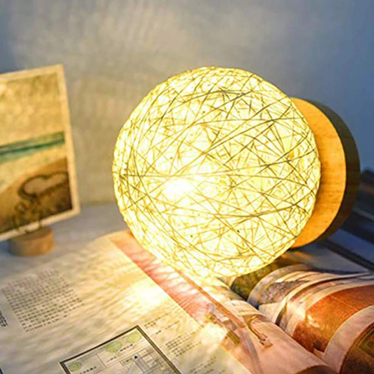 Lampe design bois