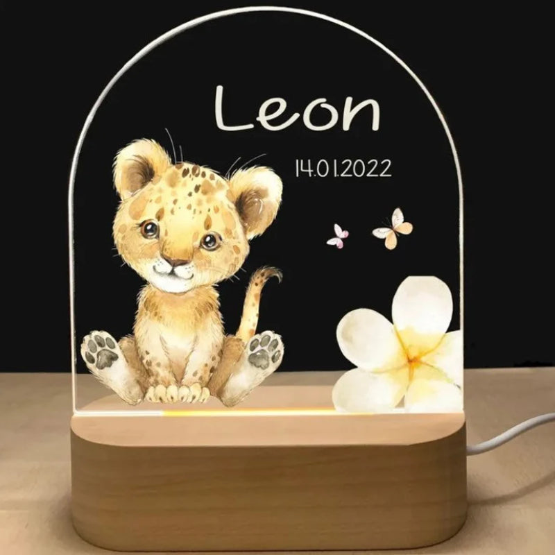 veilleuse personnalisable lion