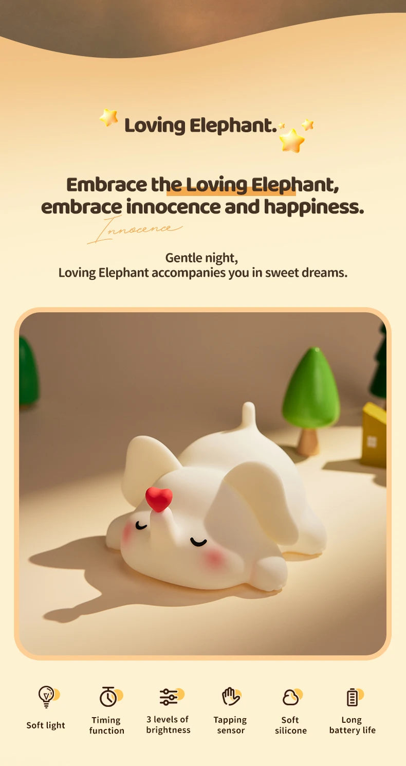 veilleuse silicone bébé