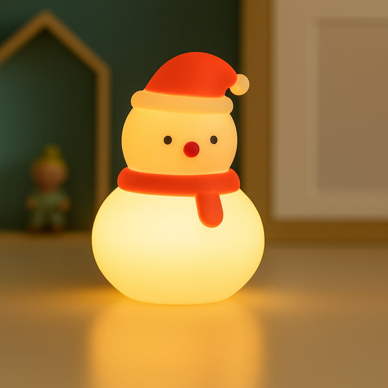 Veilleuse bonhomme de neige