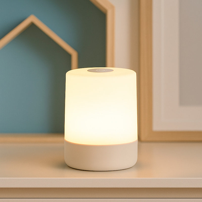 Lampe tactile en utilisation