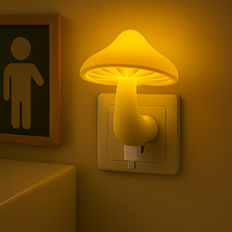 mini veilleuse champignon