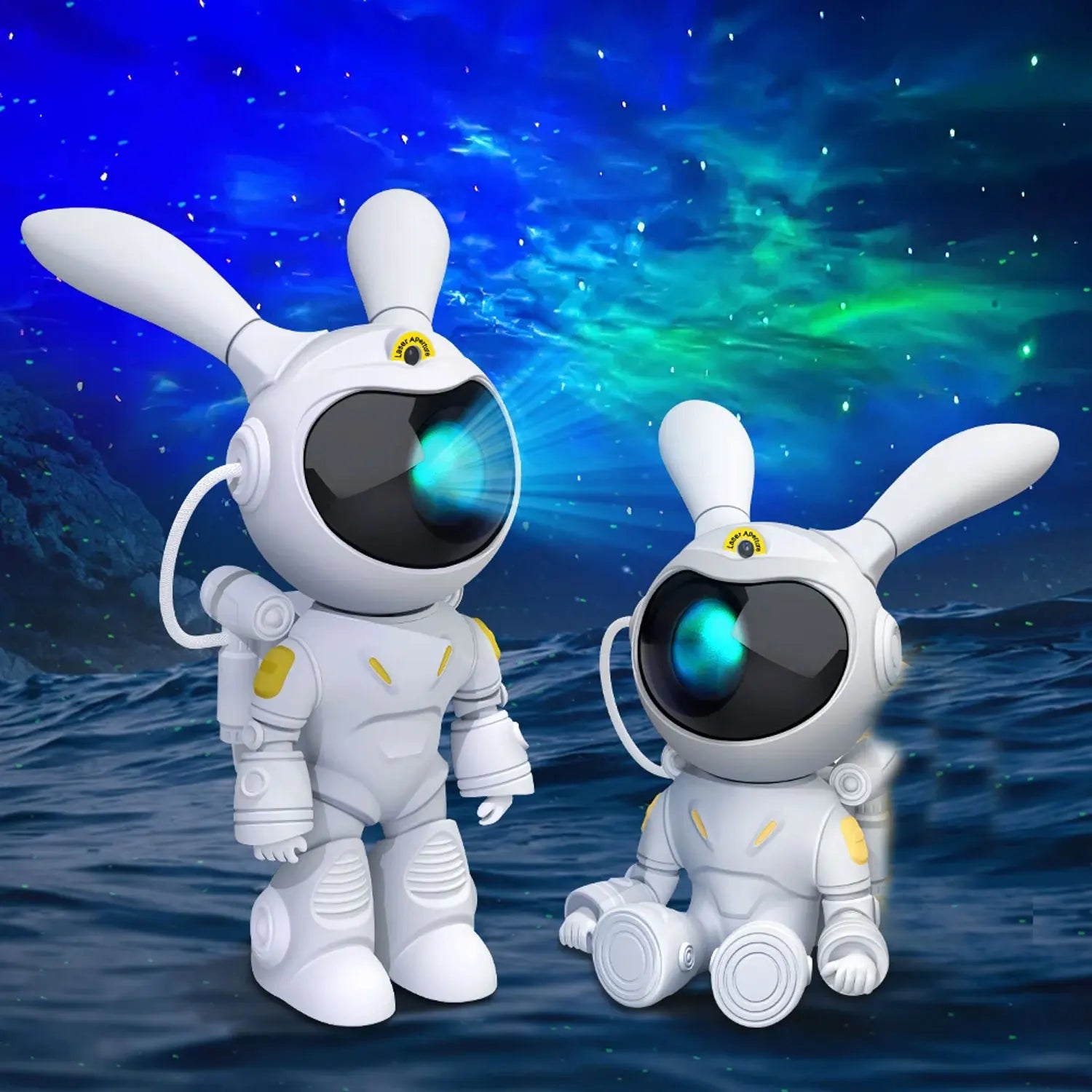 Lapin astronaute veilleuse
