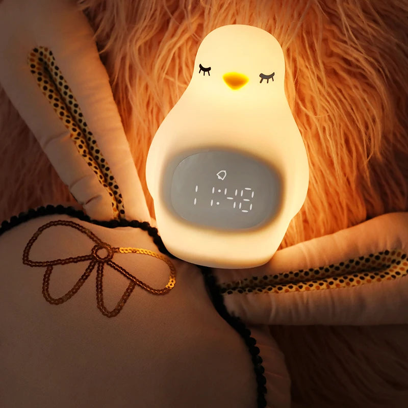 Réveil digital pingouin