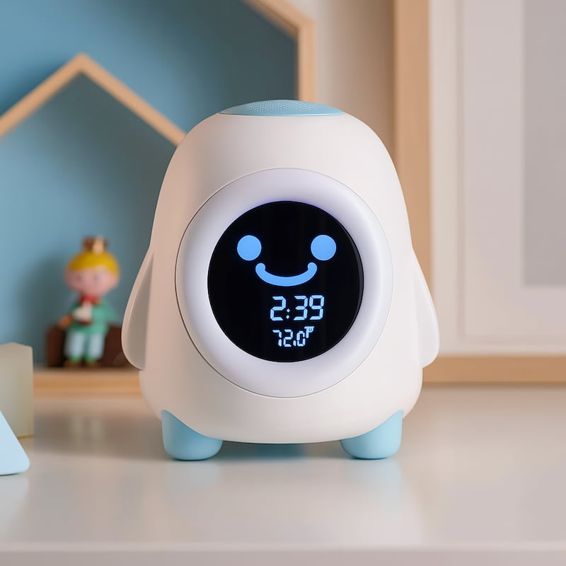 Réveil LED pingouin