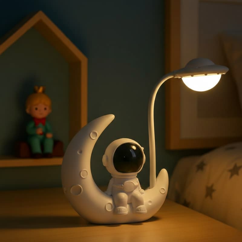 Lampe astronaute lune