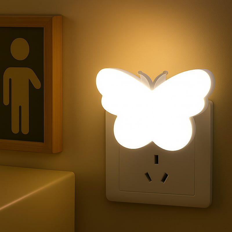 Éclairage papillon enchanté