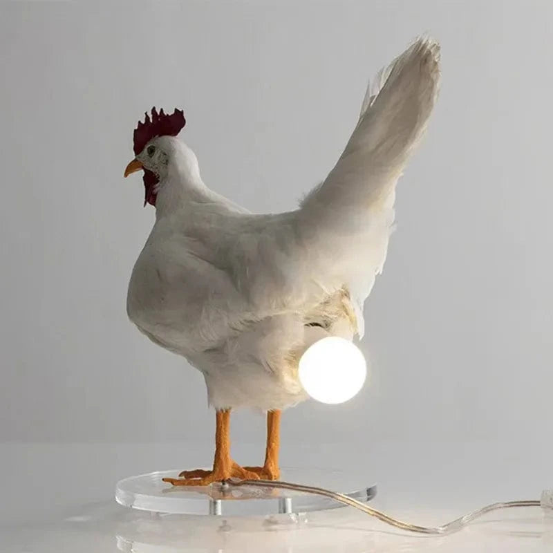 Lampe poule ambiance