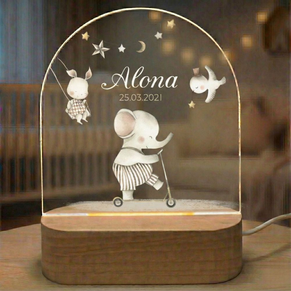 lampe led éléphant