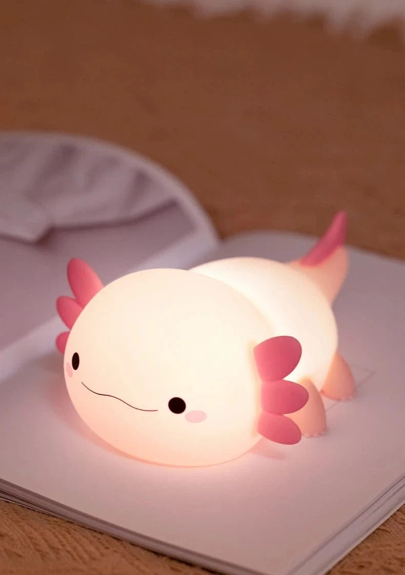 lampe décoration axolotl