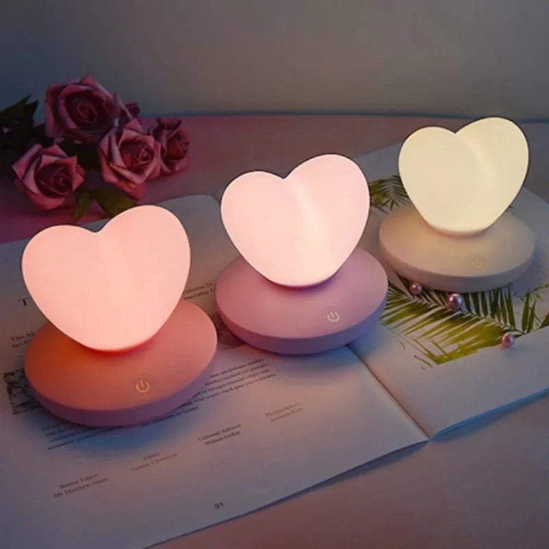 Lampe cœur LED