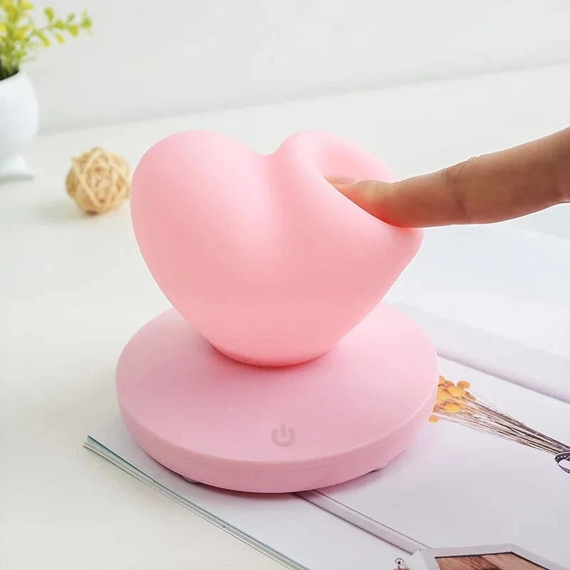 Veilleuse silicone cœur