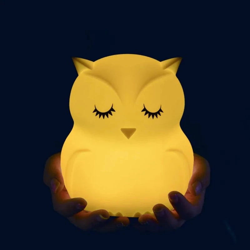 veilleuse owlglow en silicone
