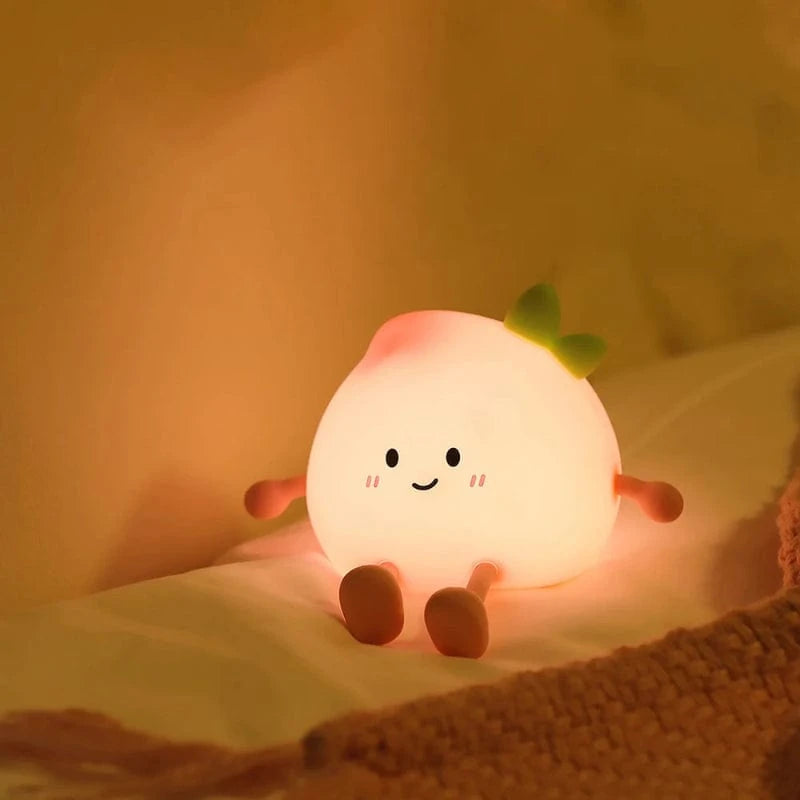 Silicone doux Veilleuse pêche