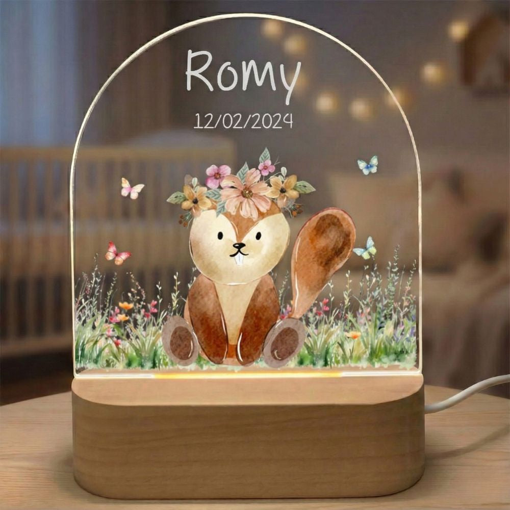 Veilleuse castor pour chambre d'enfant