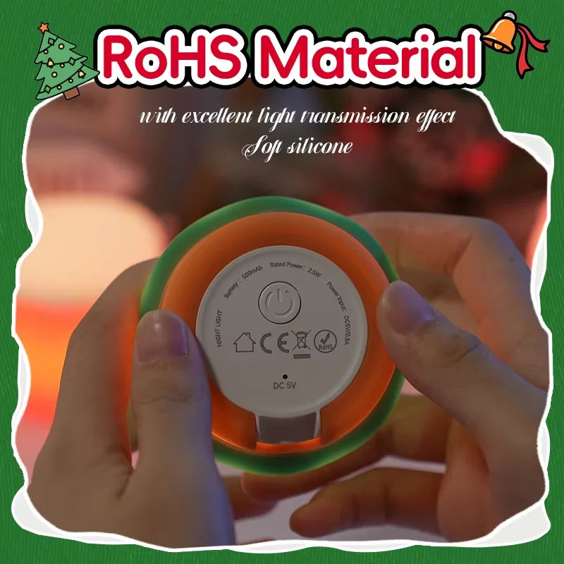 Silicone doux veilleuse hiver