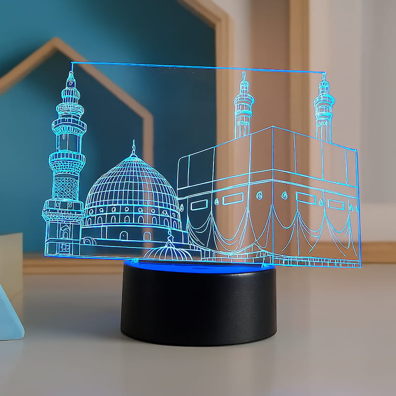 Veilleuse islamique Mosquée 3D