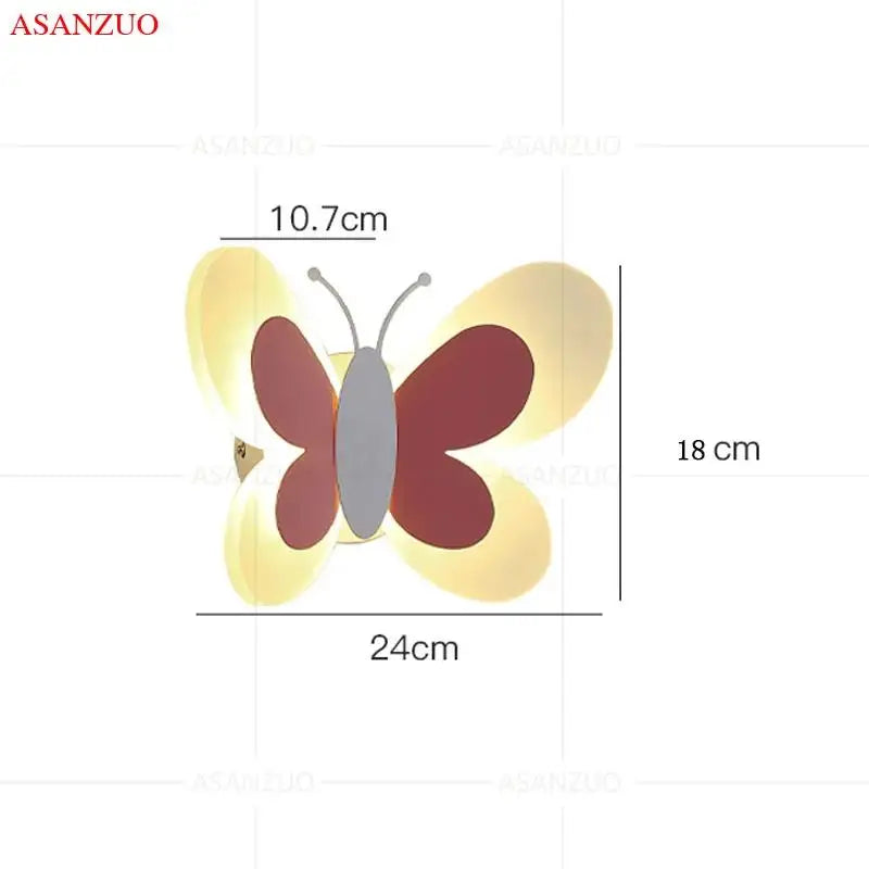 LED intégrée papillon