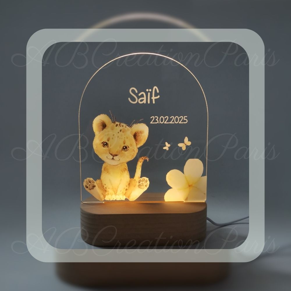 éclairage doux lion savane
