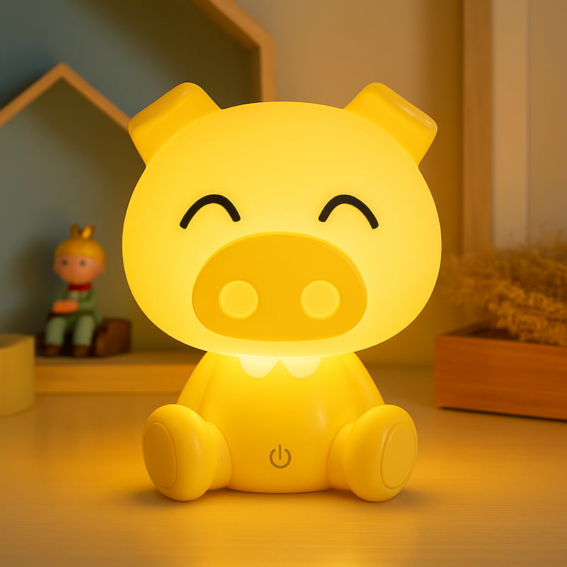 veilleuse cochon LED