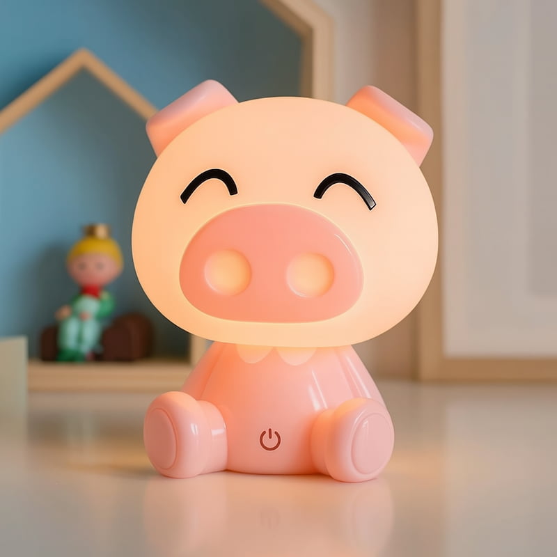 veilleuse PiggyLuz rose