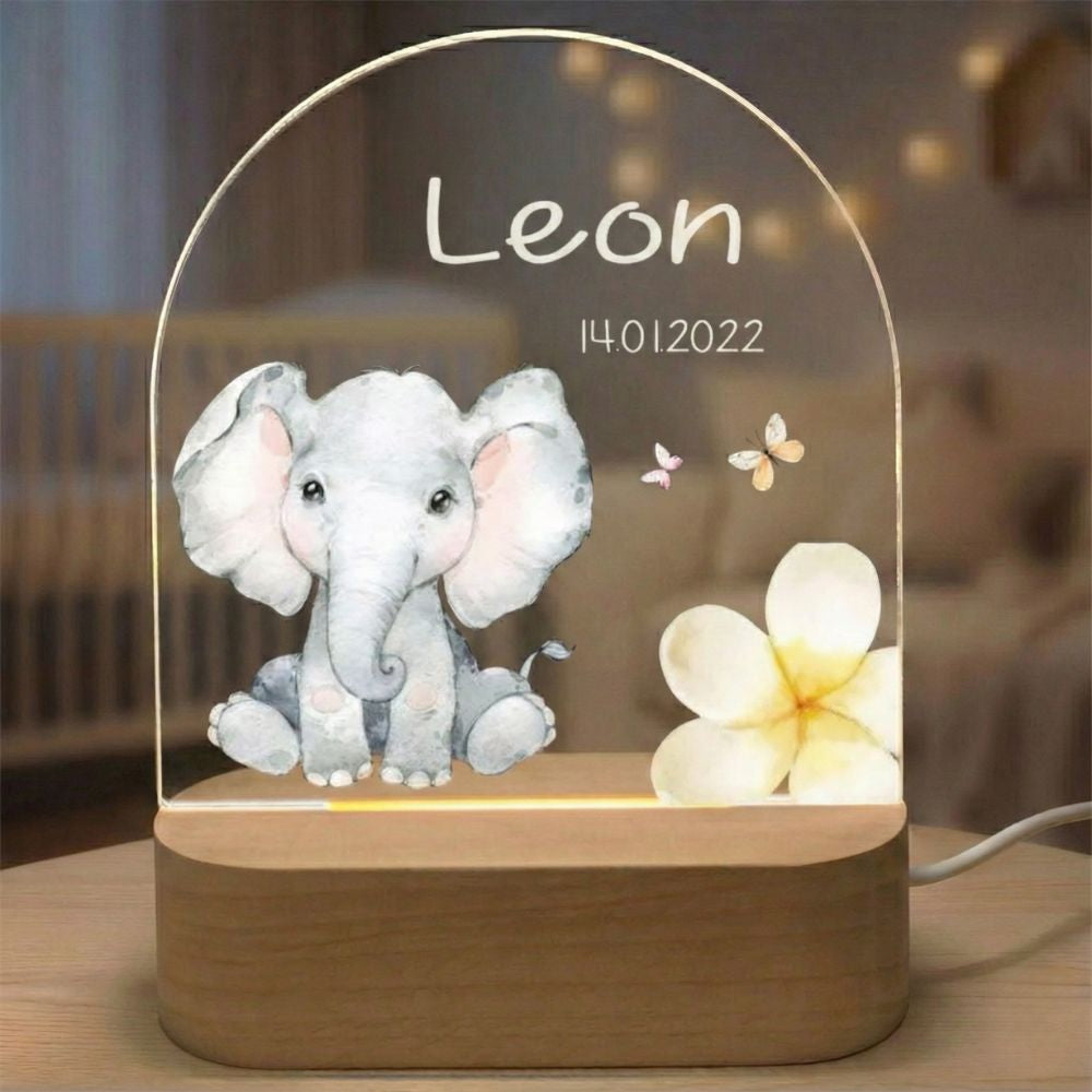Veilleuse éléphant animaux