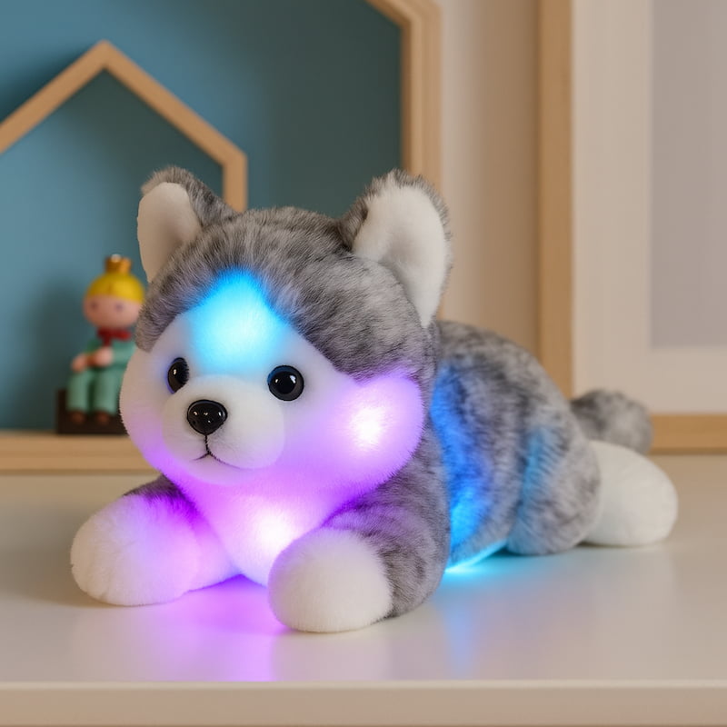 peluche loup calmant