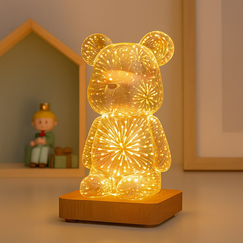 veilleuse ours 3D LED