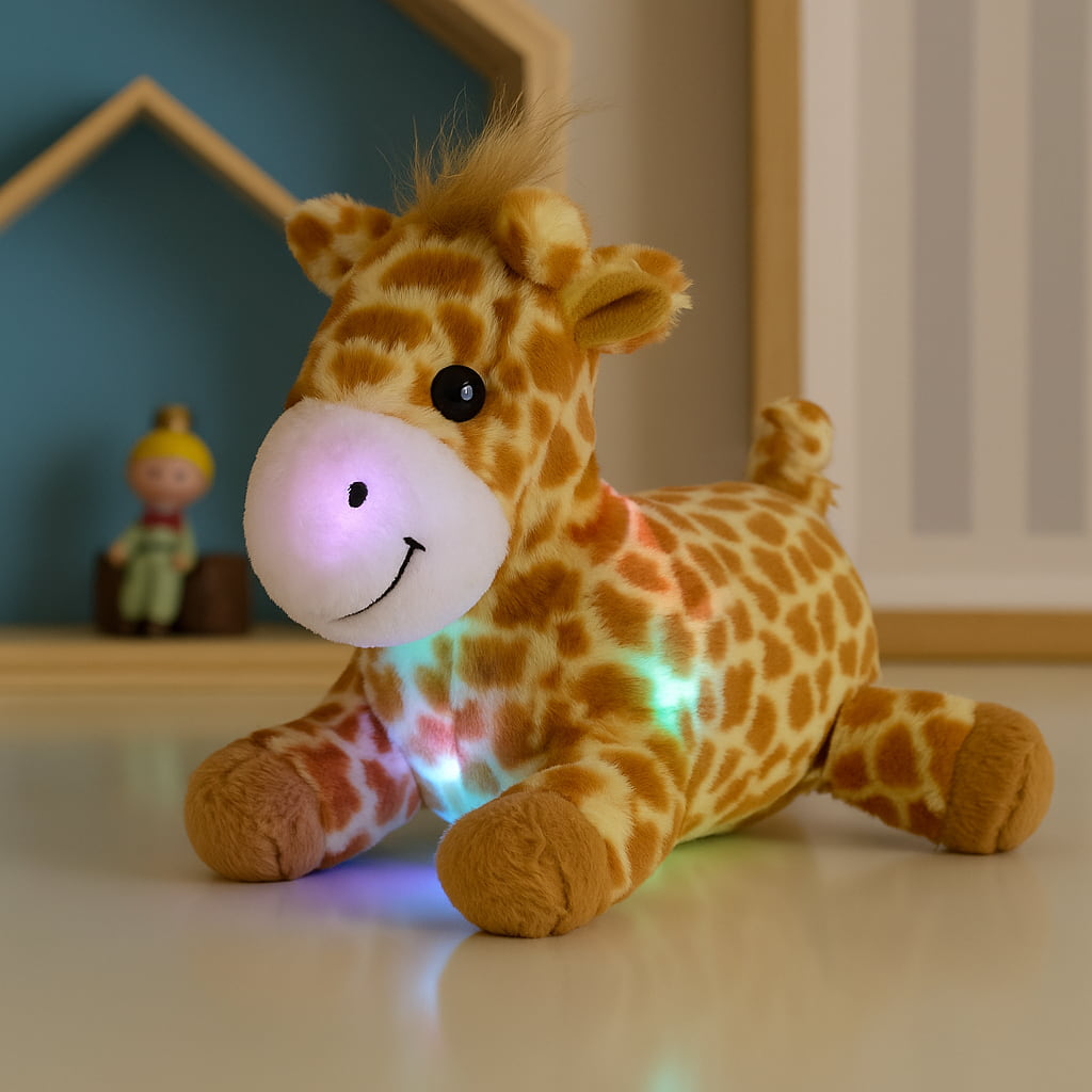 Veilleuse peluche girafe