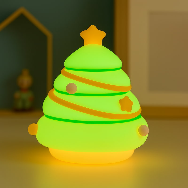 Veilleuse sapin de Noël en silicone